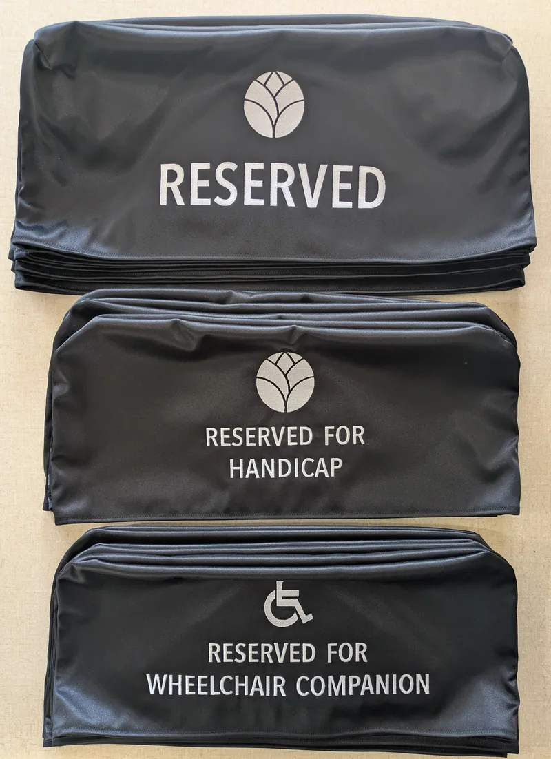 22 Custom Black/White Seat Covers