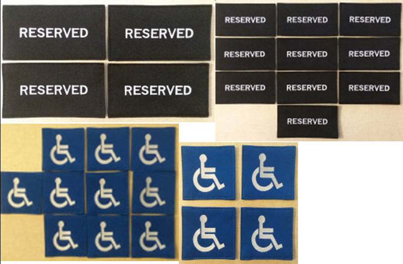 Reserved Signs (Lots of 4 OR 10)