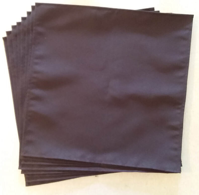 16" Napkins (set of 8; Black or Brown)